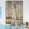 Designart - Nautical Lighthouse III - Nautical & Beach Print on Natural Pine Wood